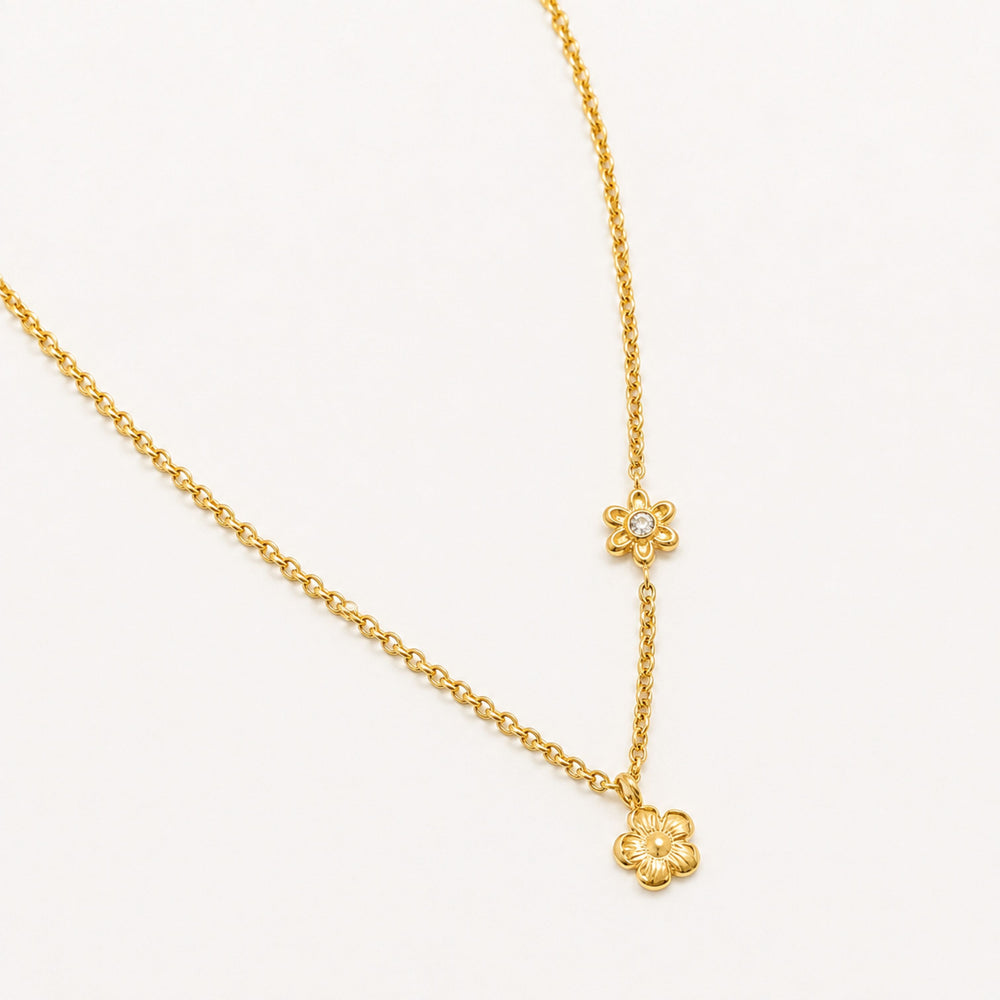 Collier Duo de Fleurs