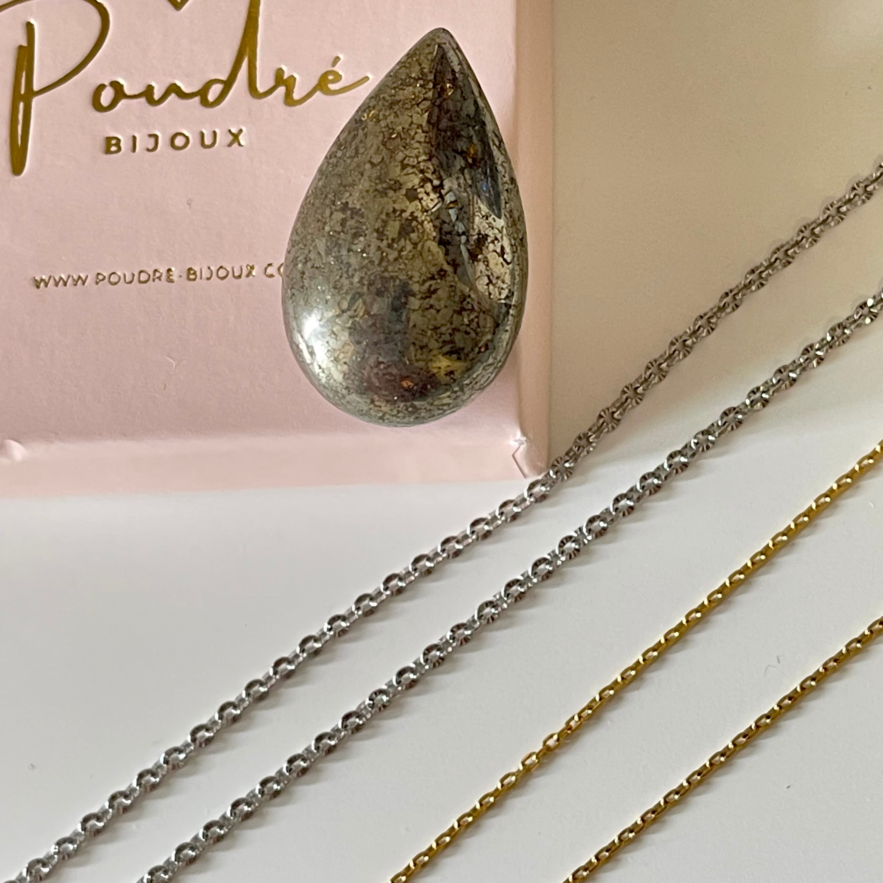 Sautoir Francesca en pierre naturelle - Création sur-mesure