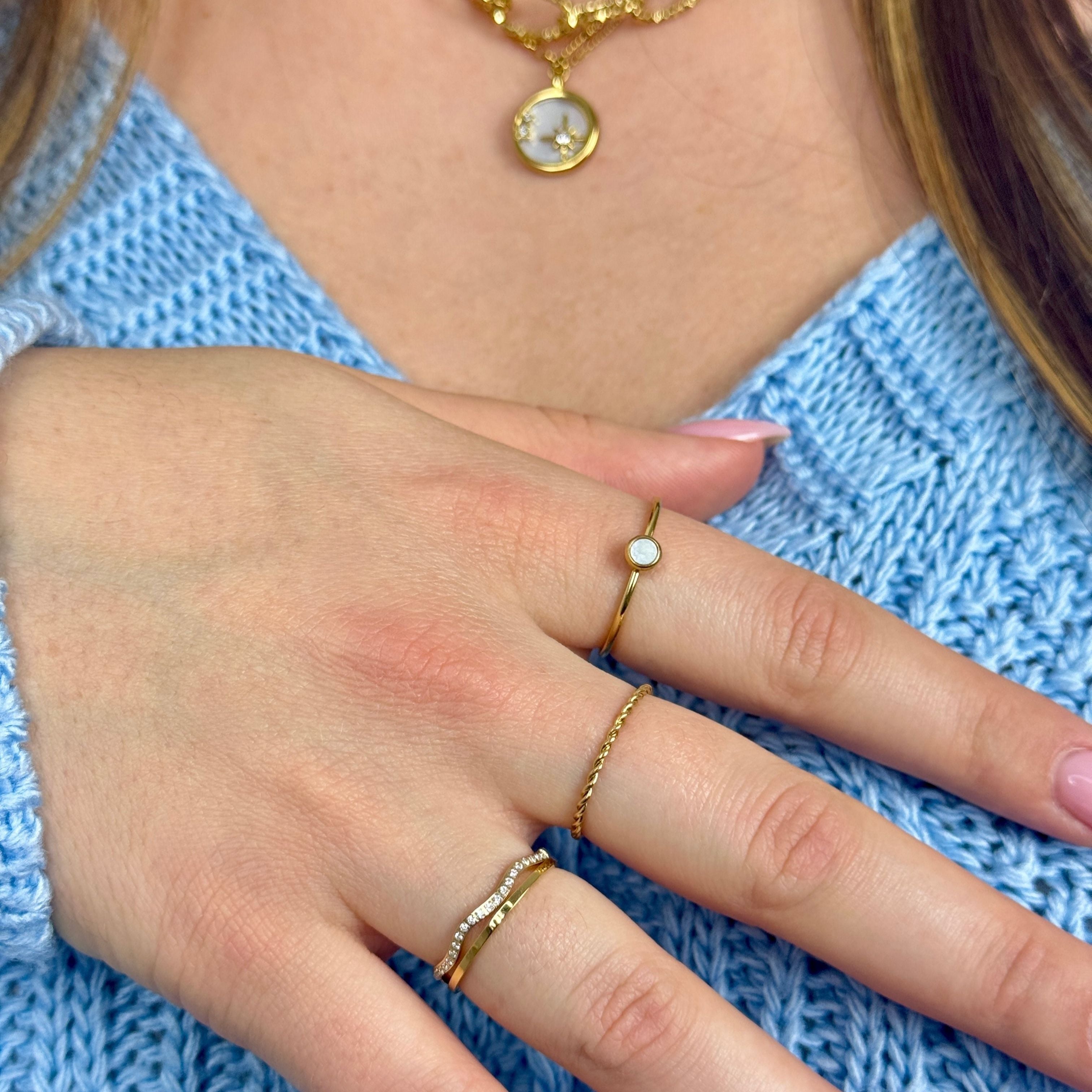 Bague Quatuor – lot de 4