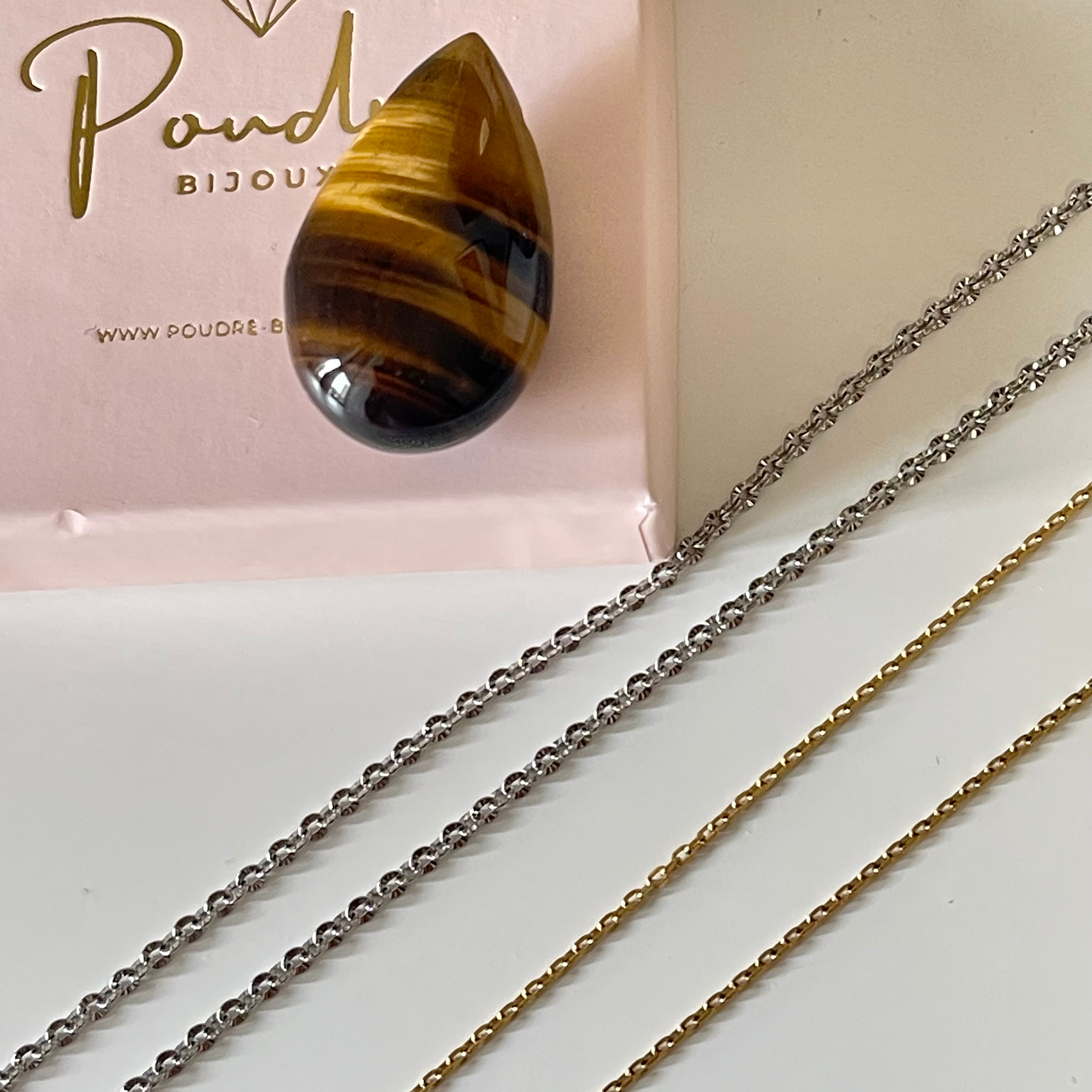 Sautoir Francesca en pierre naturelle - Création sur-mesure