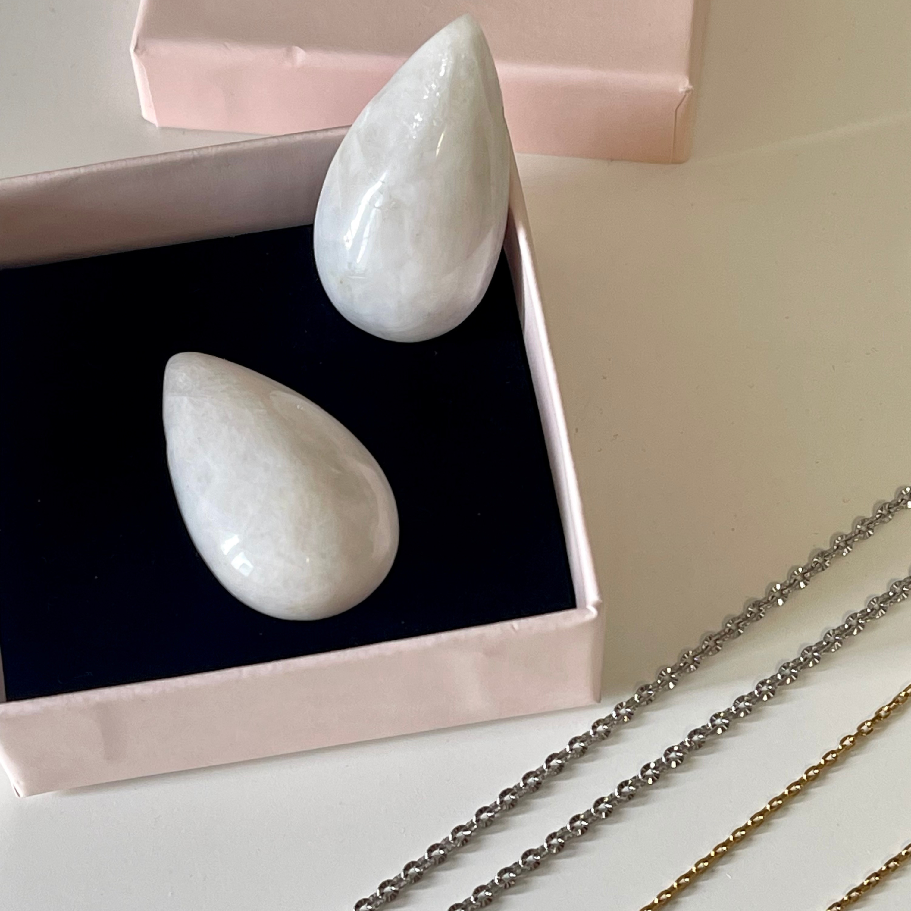 Sautoir Francesca en pierre naturelle - Création sur-mesure