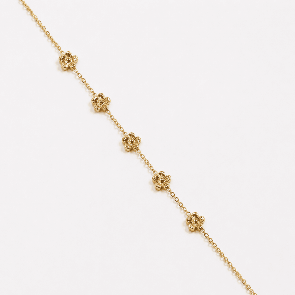 Bracelet de cheville Fleur d'Or