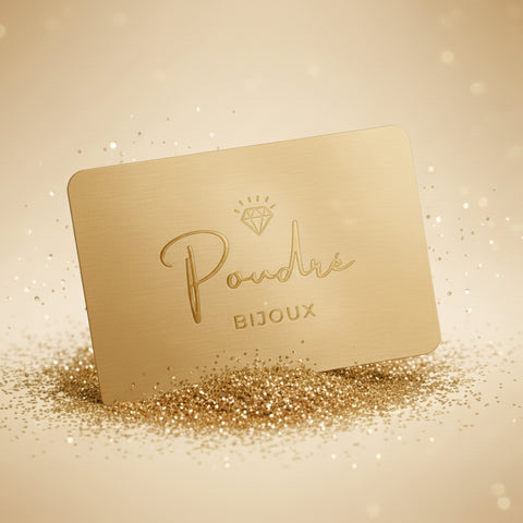 Carte Cadeau Poudré Bijoux
