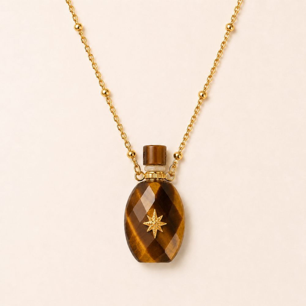 Collier Anastasia II - Étoile Oeil de Tigre