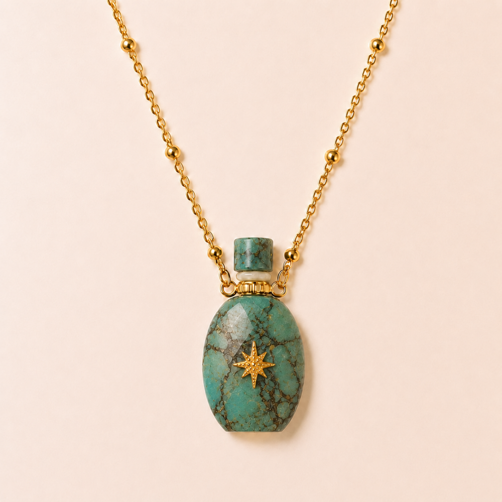 Collier Anastasia II - Étoile Turquoise Africaine
