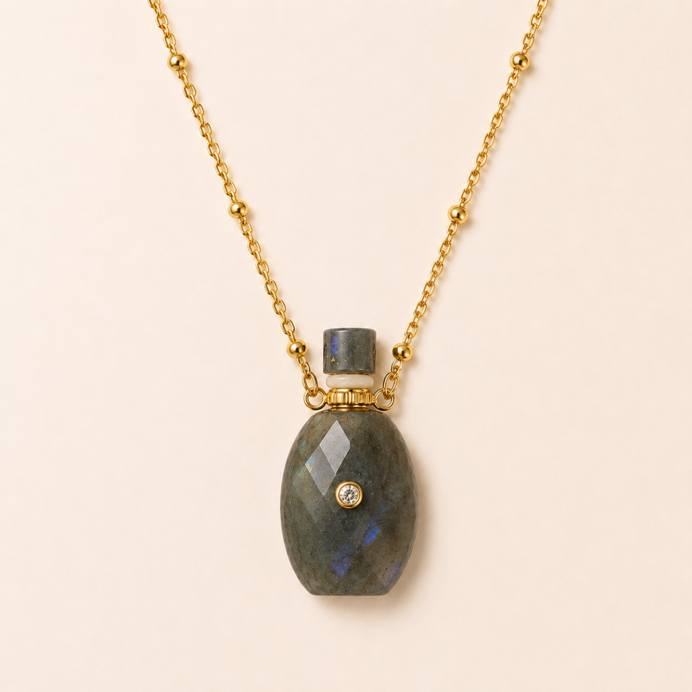 Collier Anastasia II - Zircon Labradorite