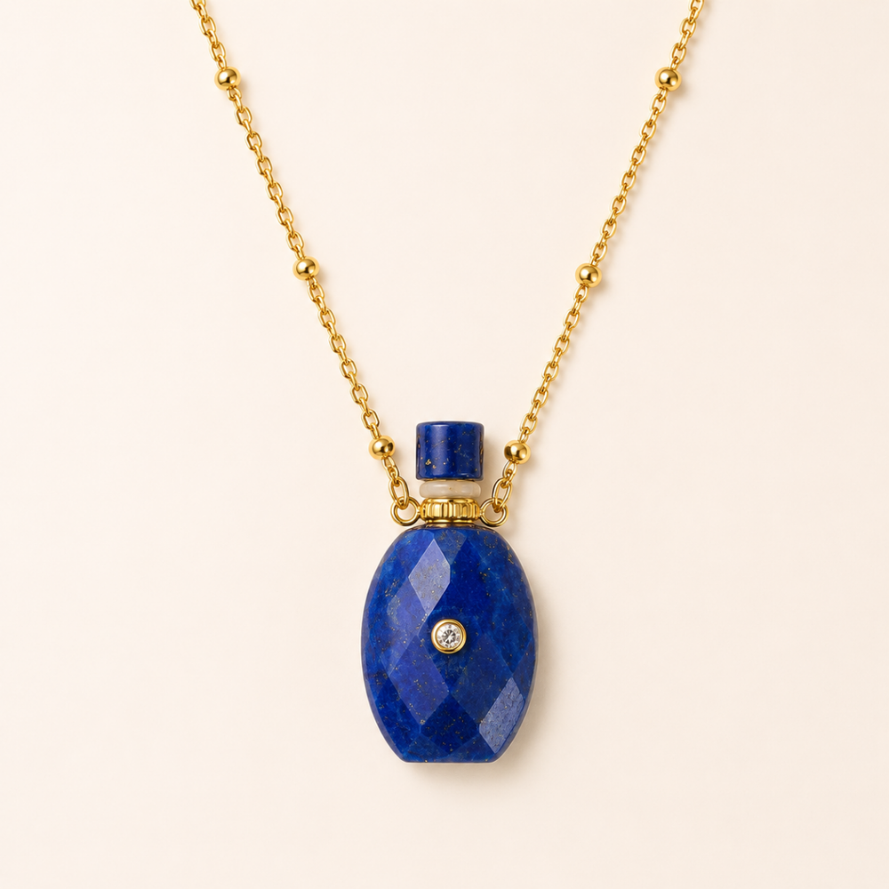 Collier Anastasia II - Zircon Lapis Lazuli