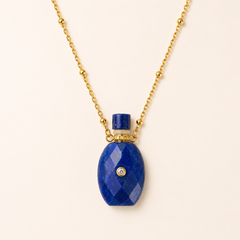 Collier Anastasia II - Zircon Lapis Lazuli