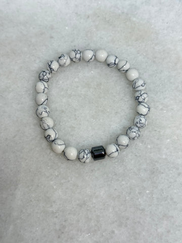 Bracelet Serenity - Howlite Blanche