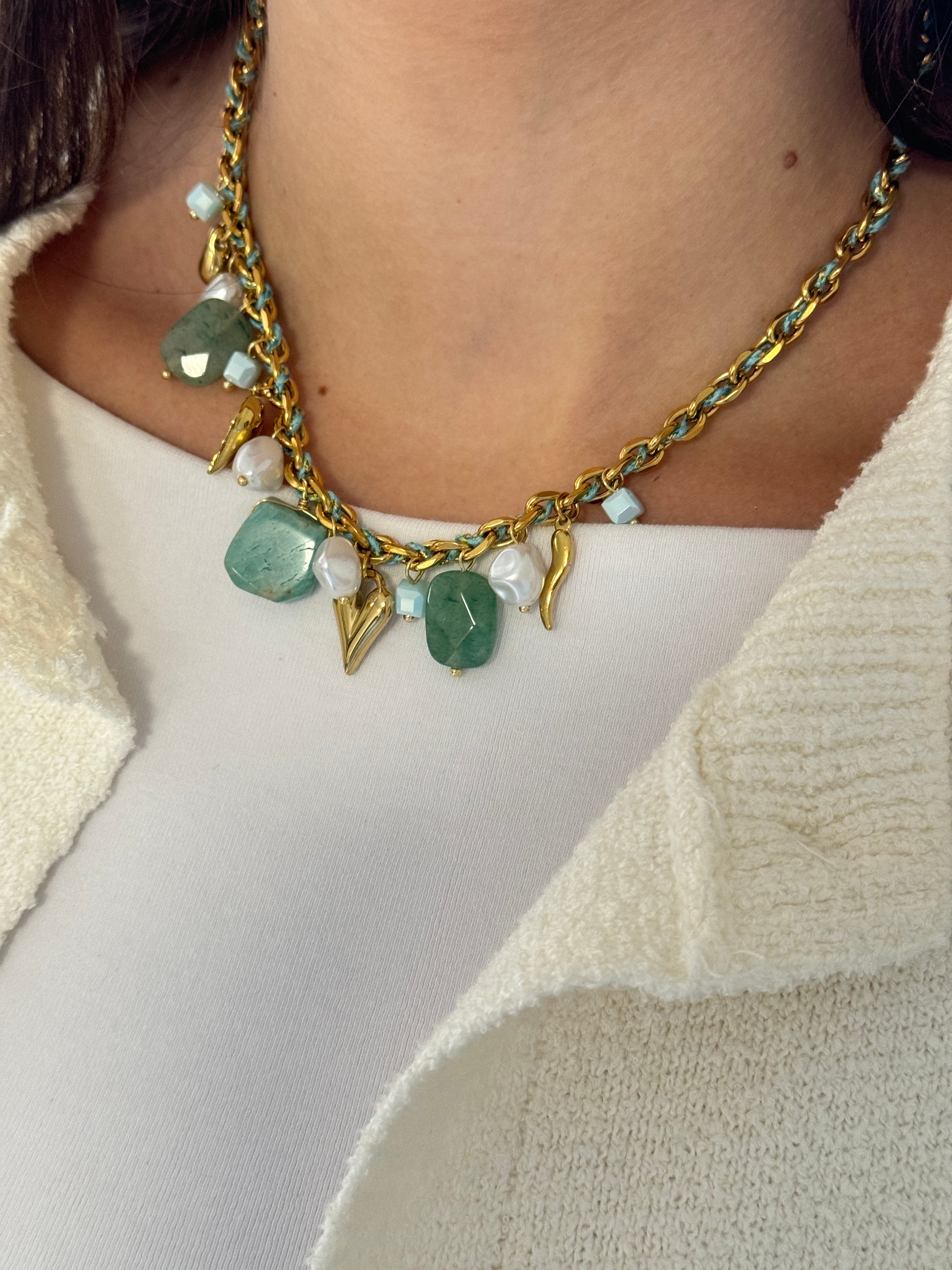 Collier Amazonite Charm