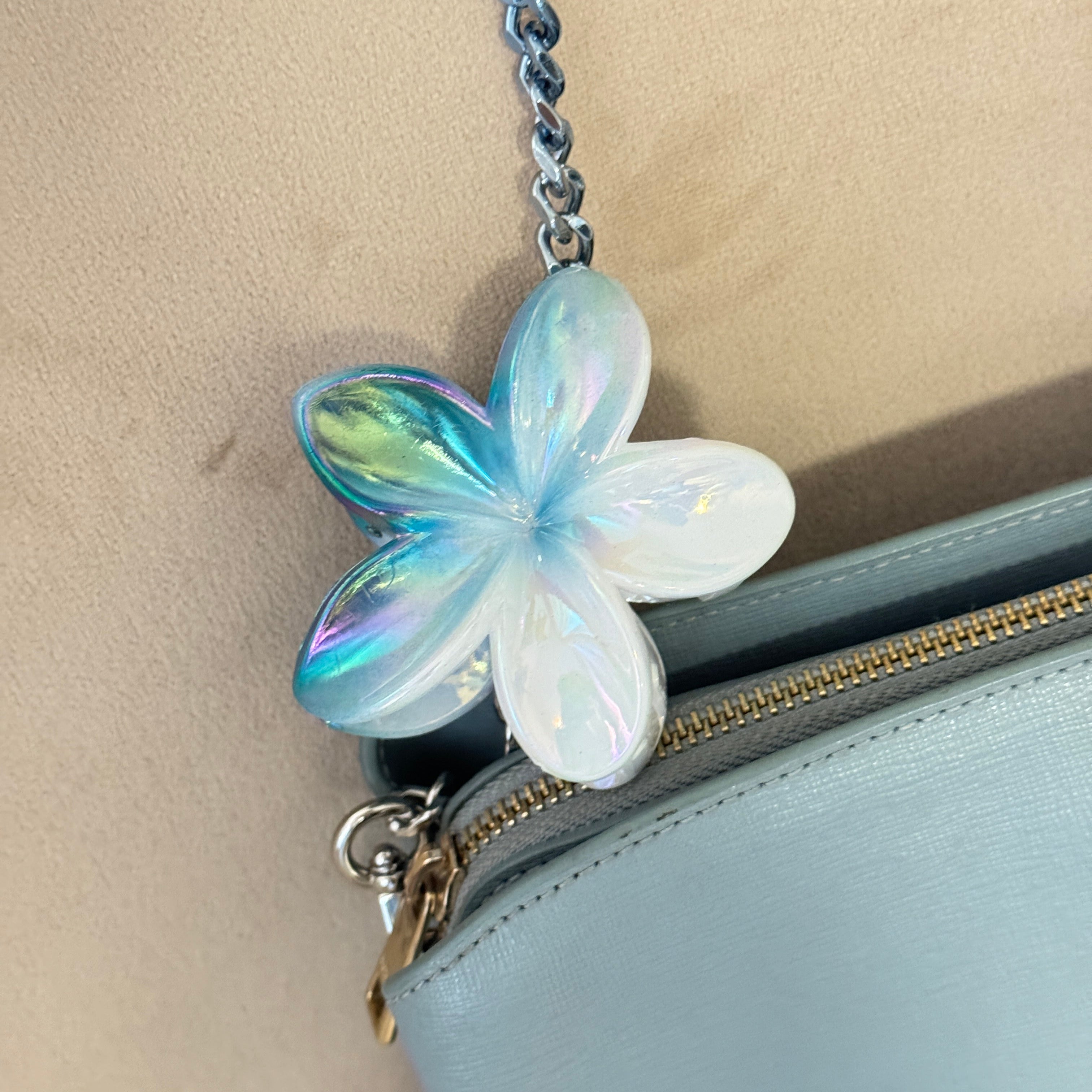 Pince à Cheveux Fleur Holographique