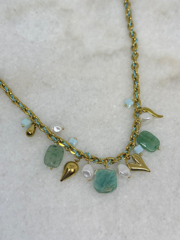 Collier Amazonite Charm