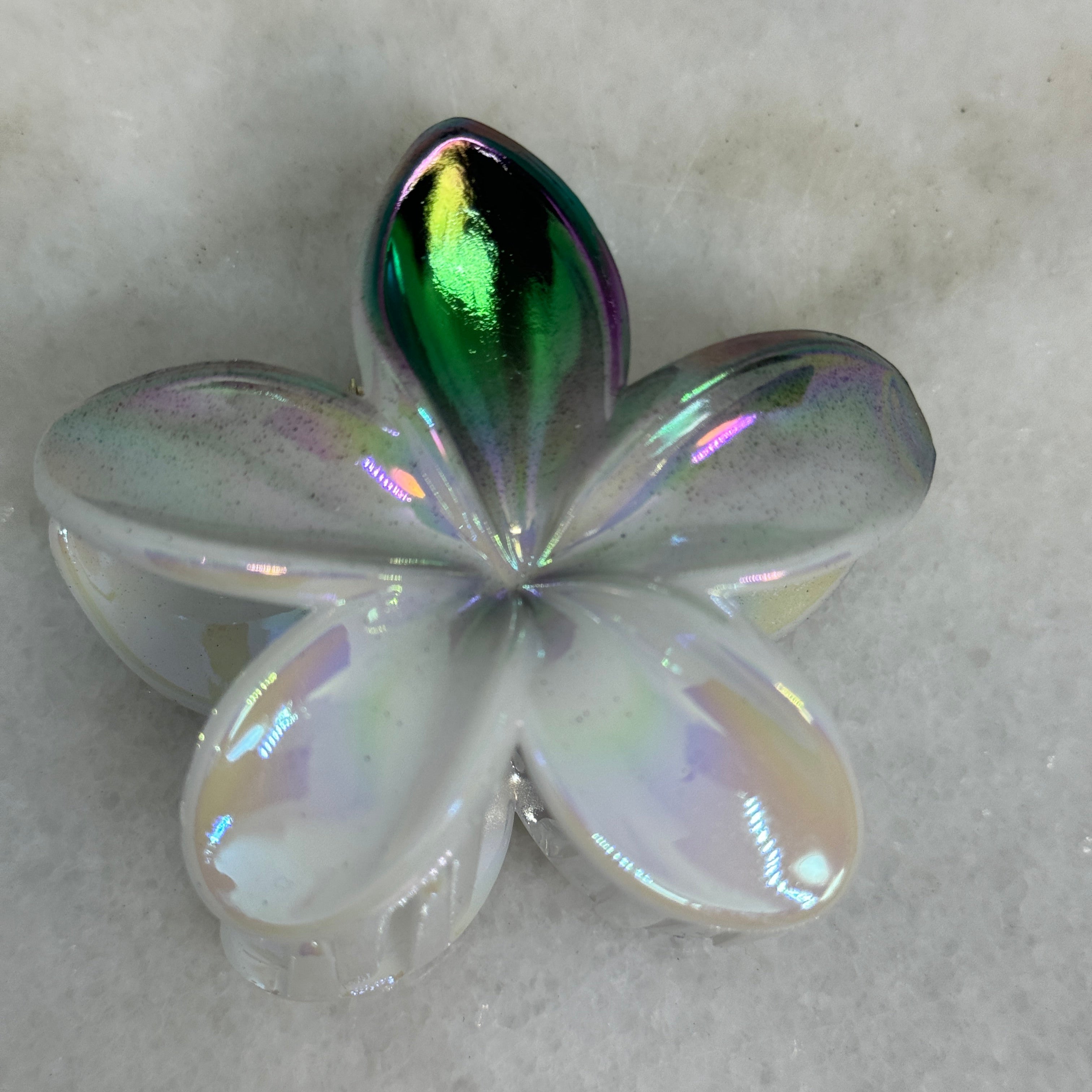Pince à Cheveux Fleur Holographique