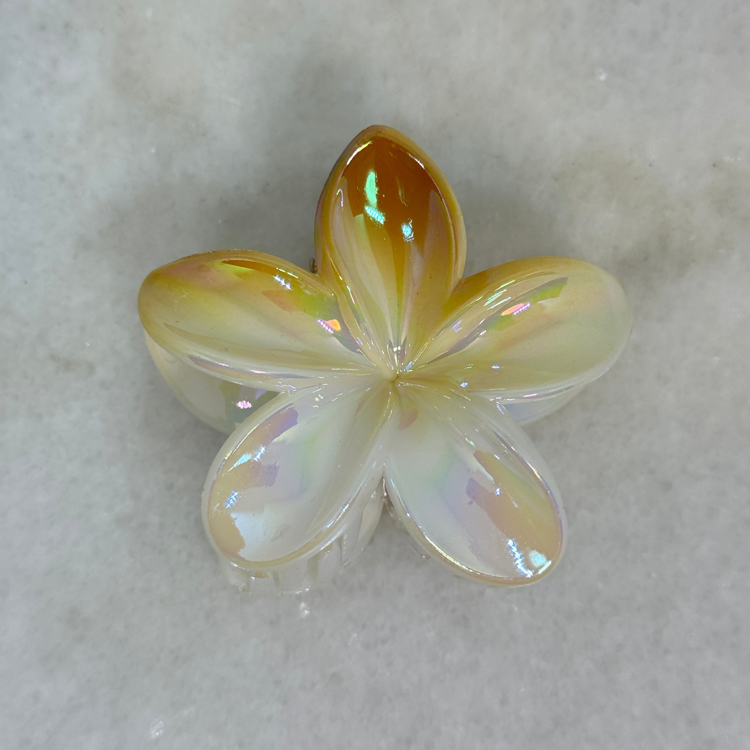 Pince à Cheveux Fleur Holographique