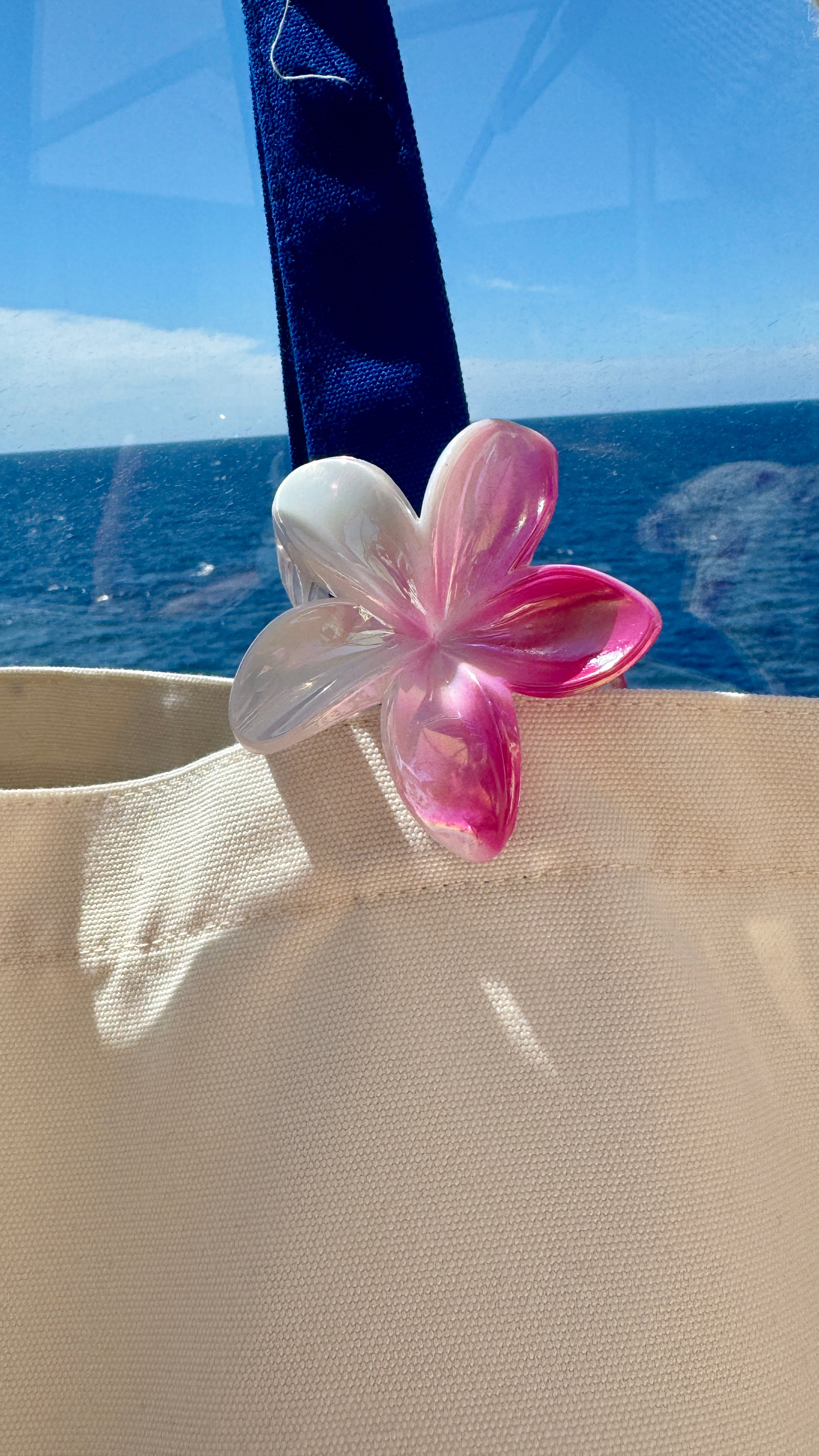 Pince à Cheveux Fleur Holographique