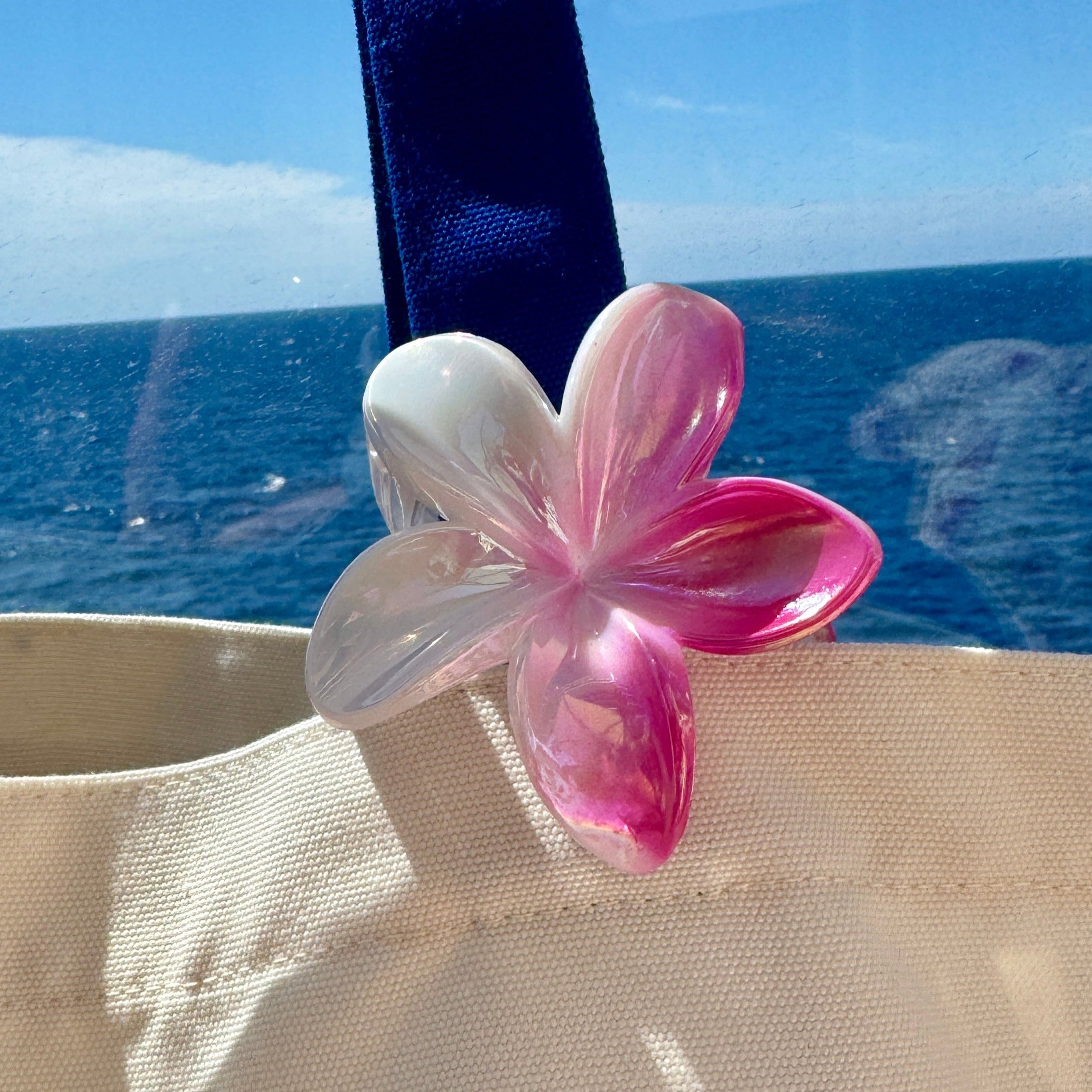 Pince à Cheveux Fleur Holographique