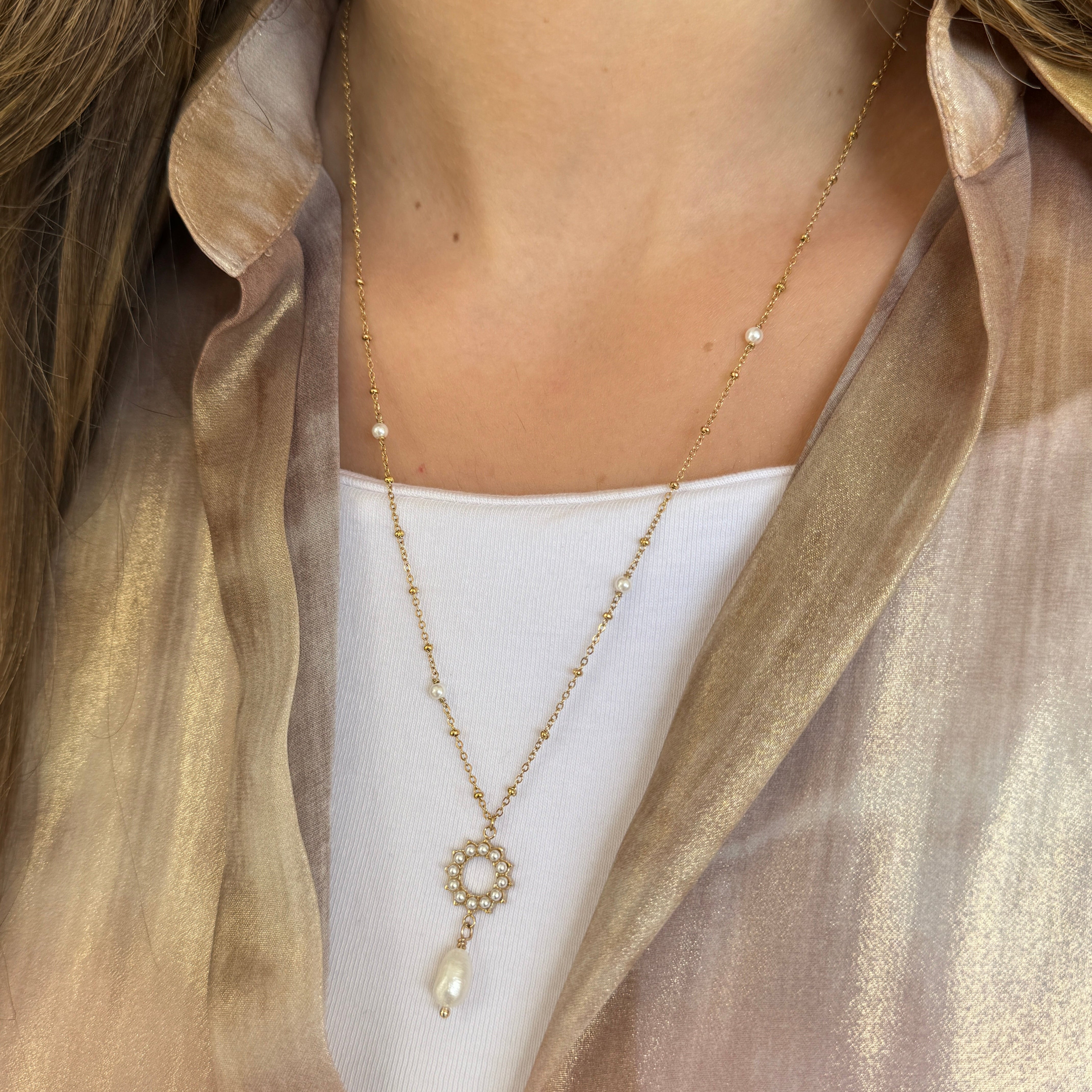 Sautoir Perle d'Eau Douce