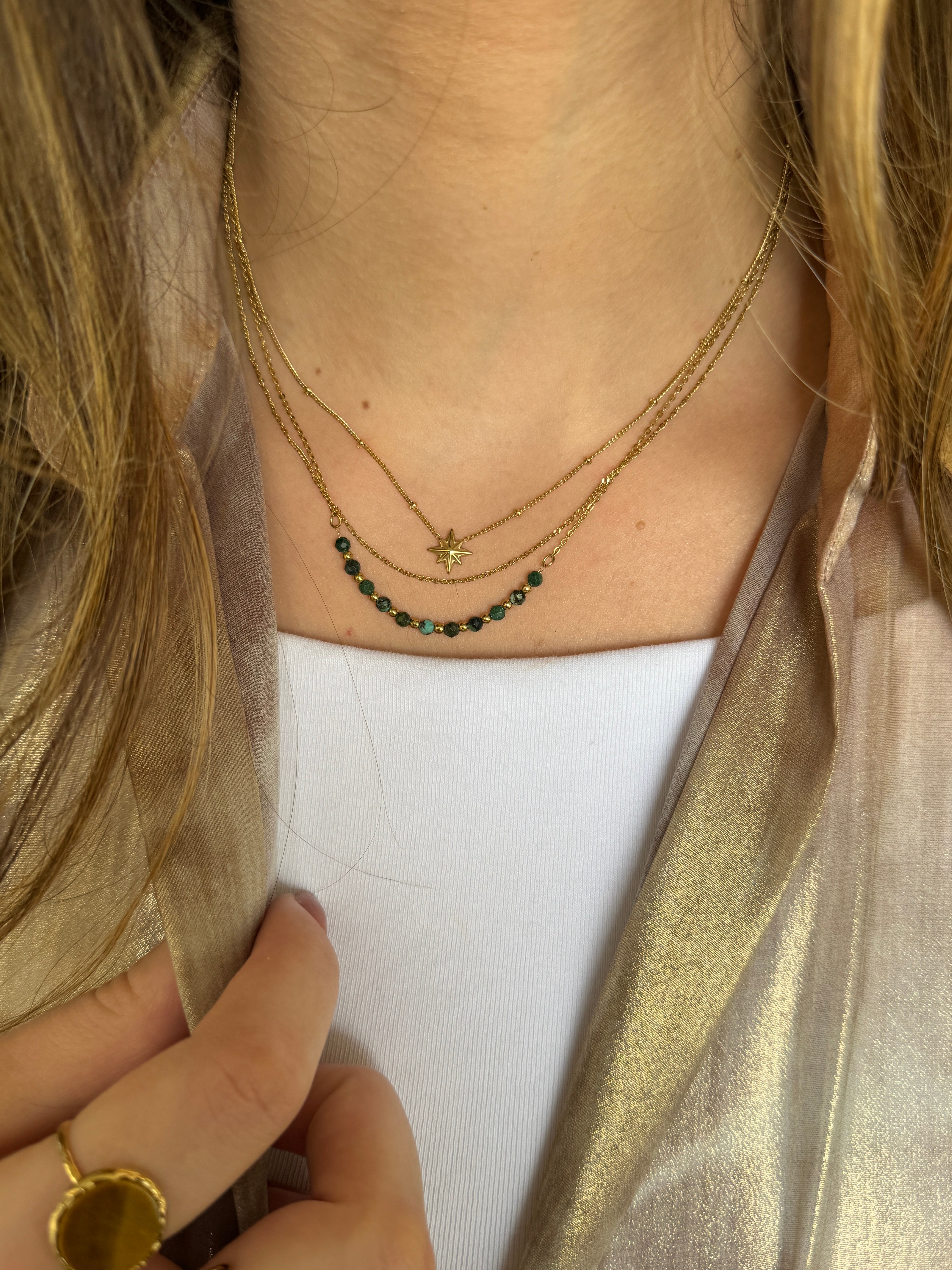 Collier Étoile Turquoise Africaine