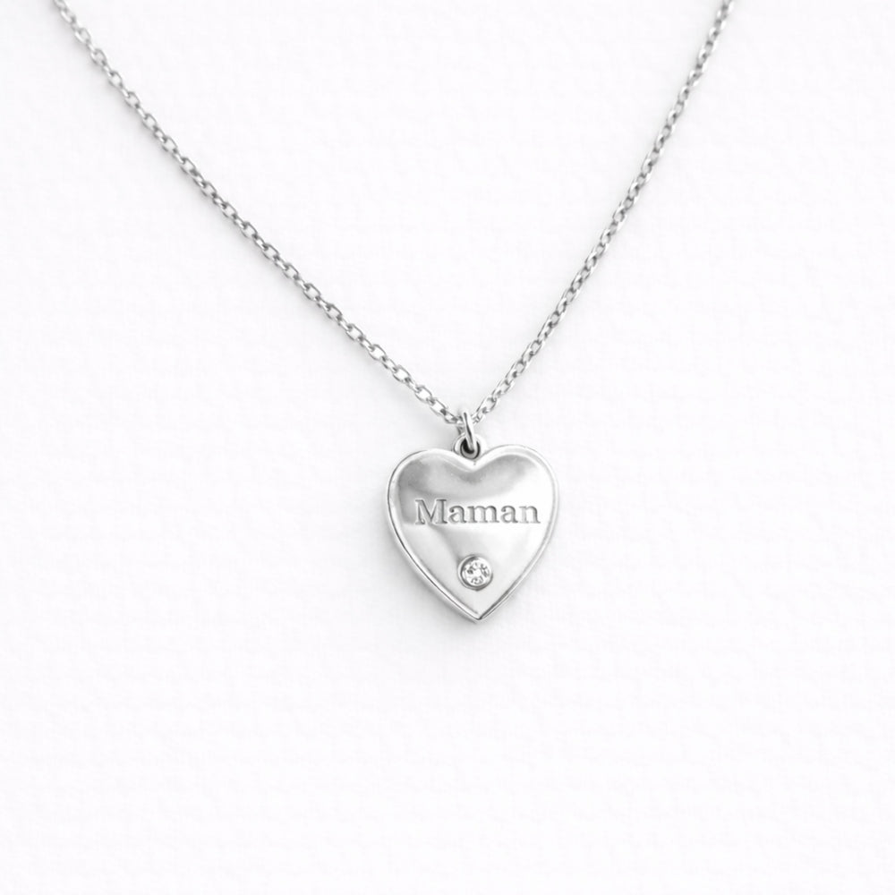 Collier gravure "Maman Love"