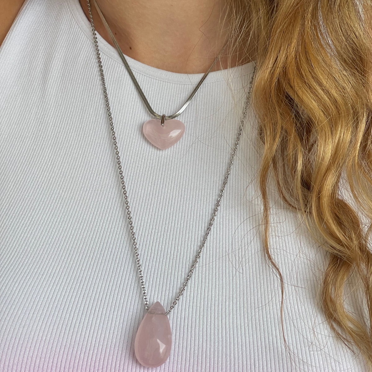 Sautoir Francesca en pierre naturelle - Création sur-mesure