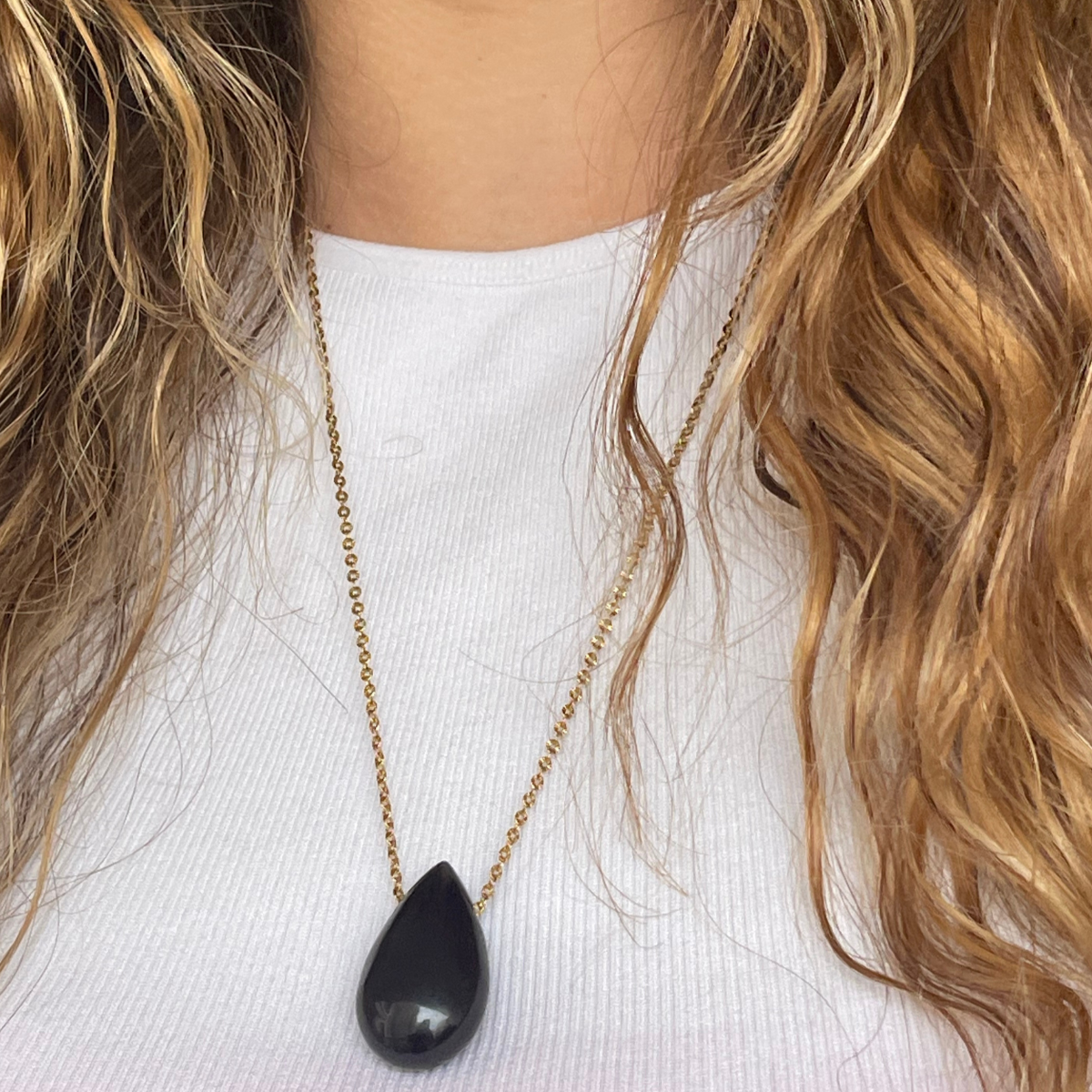 Sautoir Francesca en pierre naturelle - Création sur-mesure