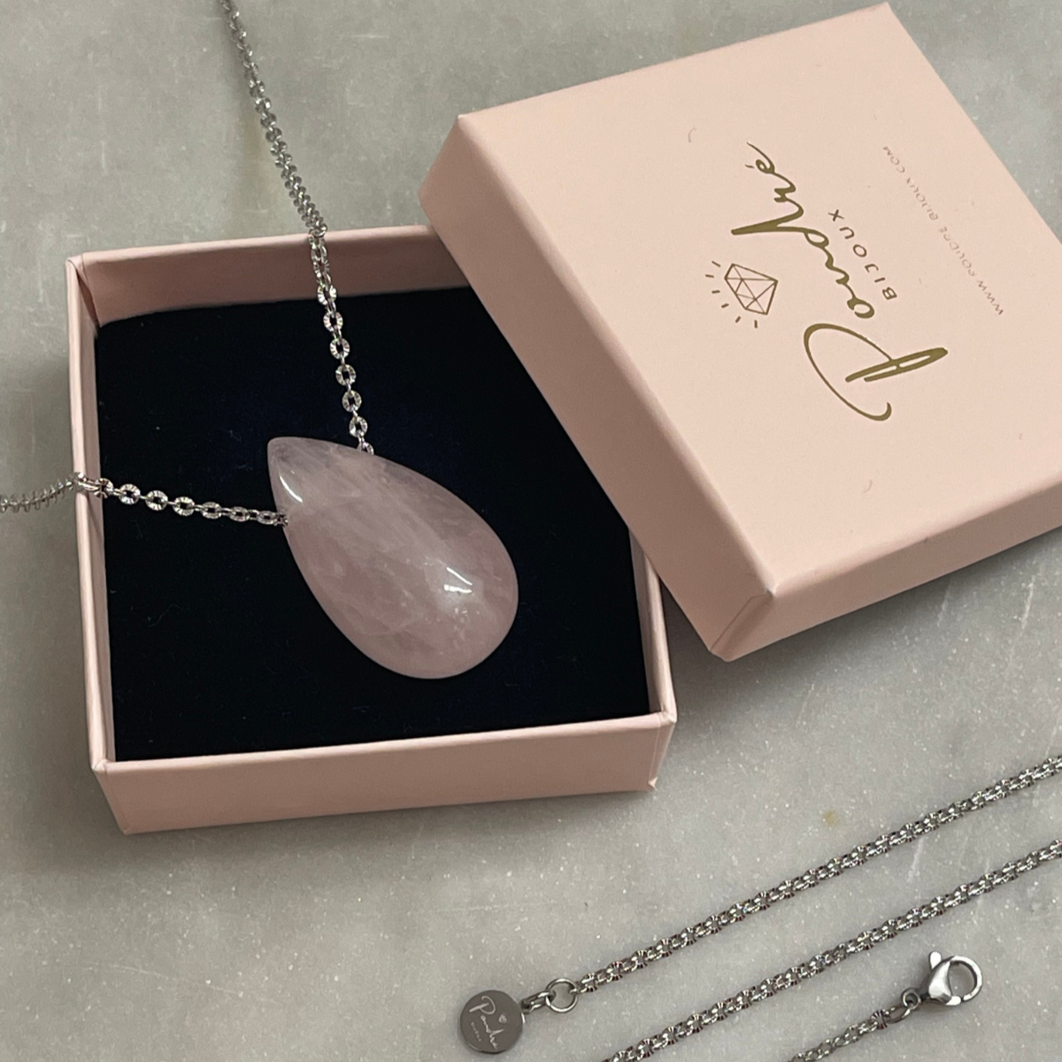 Sautoir Francesca en pierre naturelle - Création sur-mesure