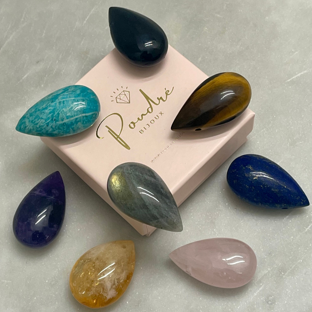 Sautoir Francesca en pierre naturelle - Création sur-mesure