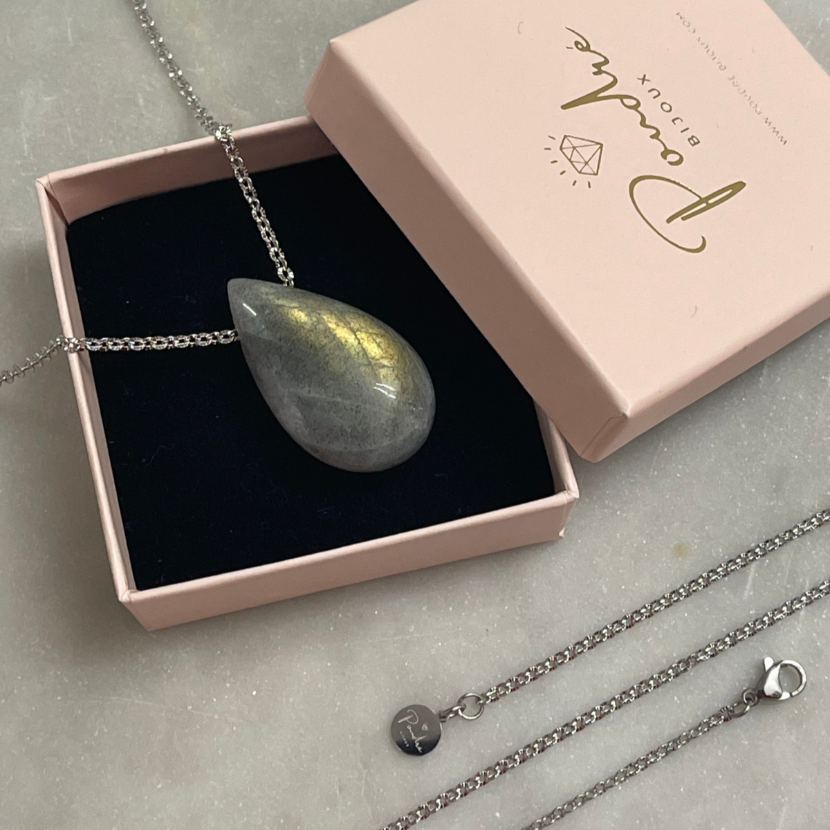 Sautoir Francesca en pierre naturelle - Création sur-mesure