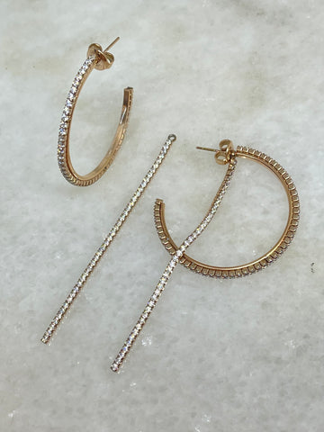 Boucles Iris 2 en 1 - Rose Gold